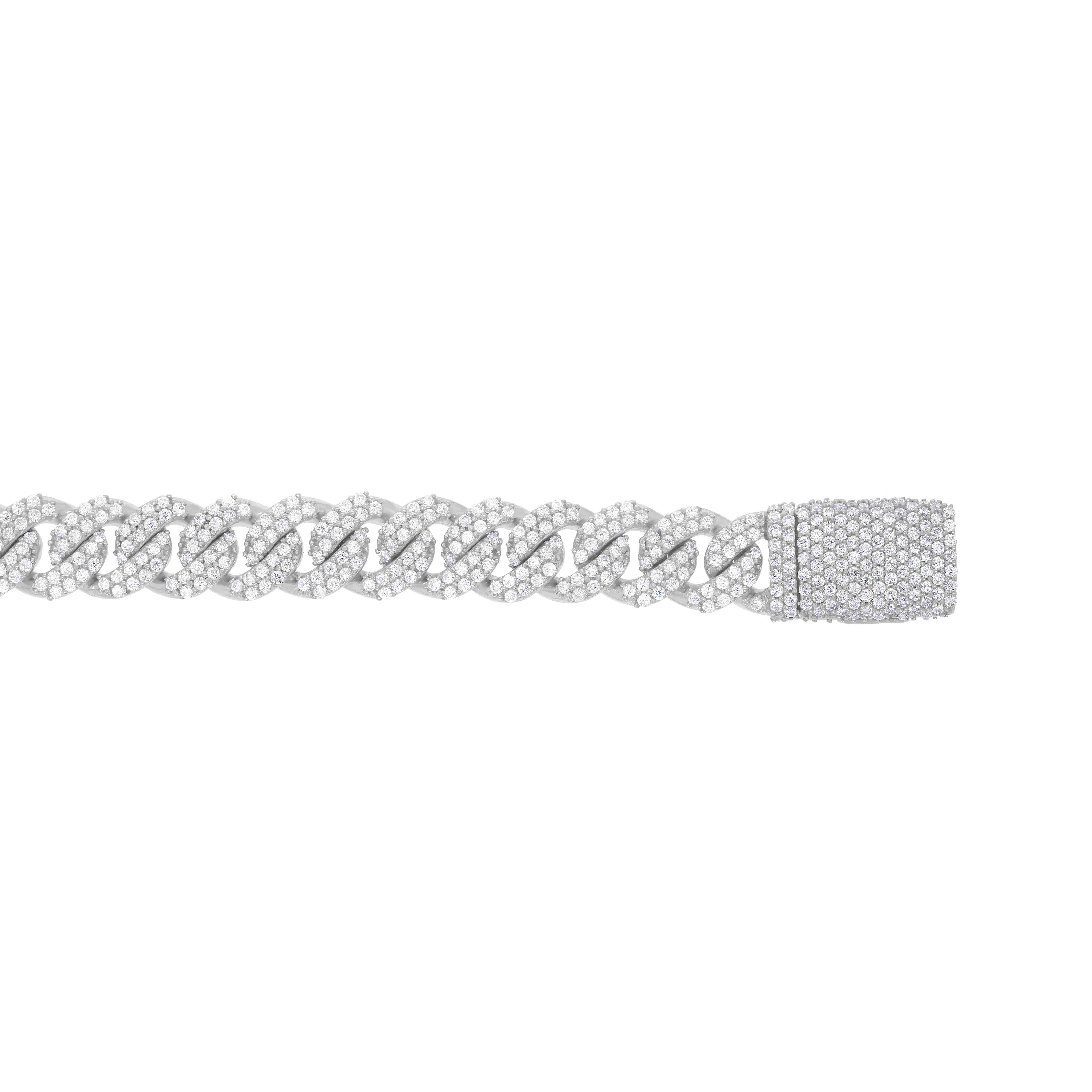 Diamond Cuban Link Brecelet BR95208AL8